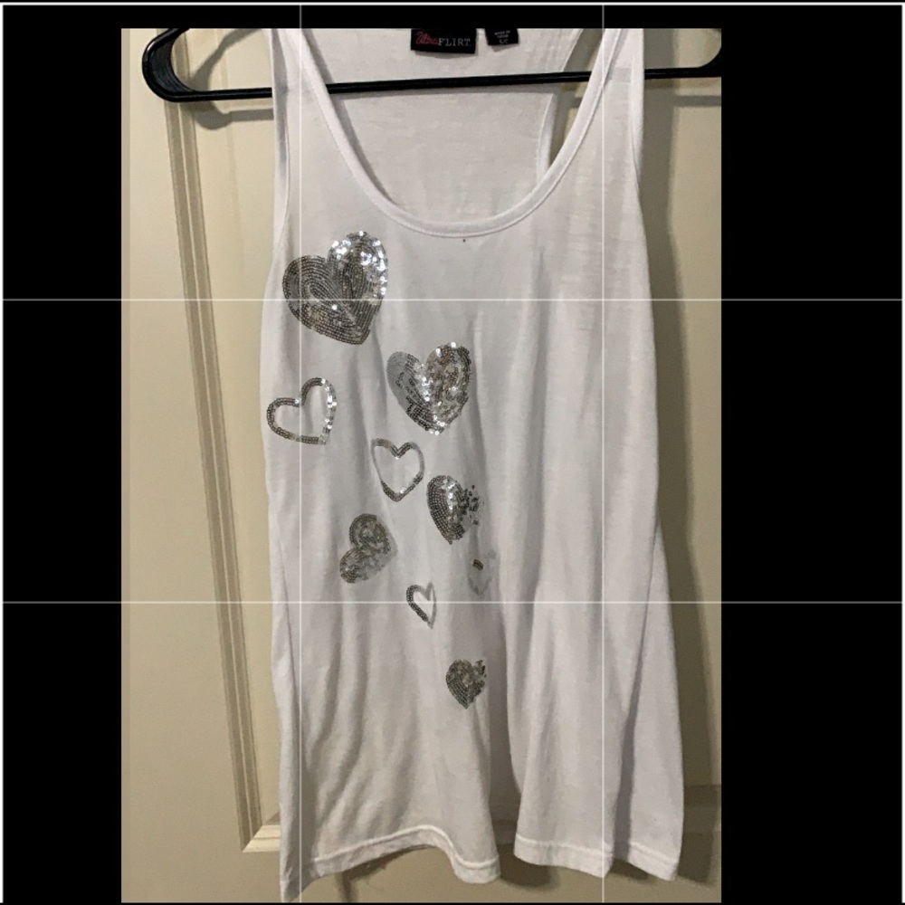 white tank top